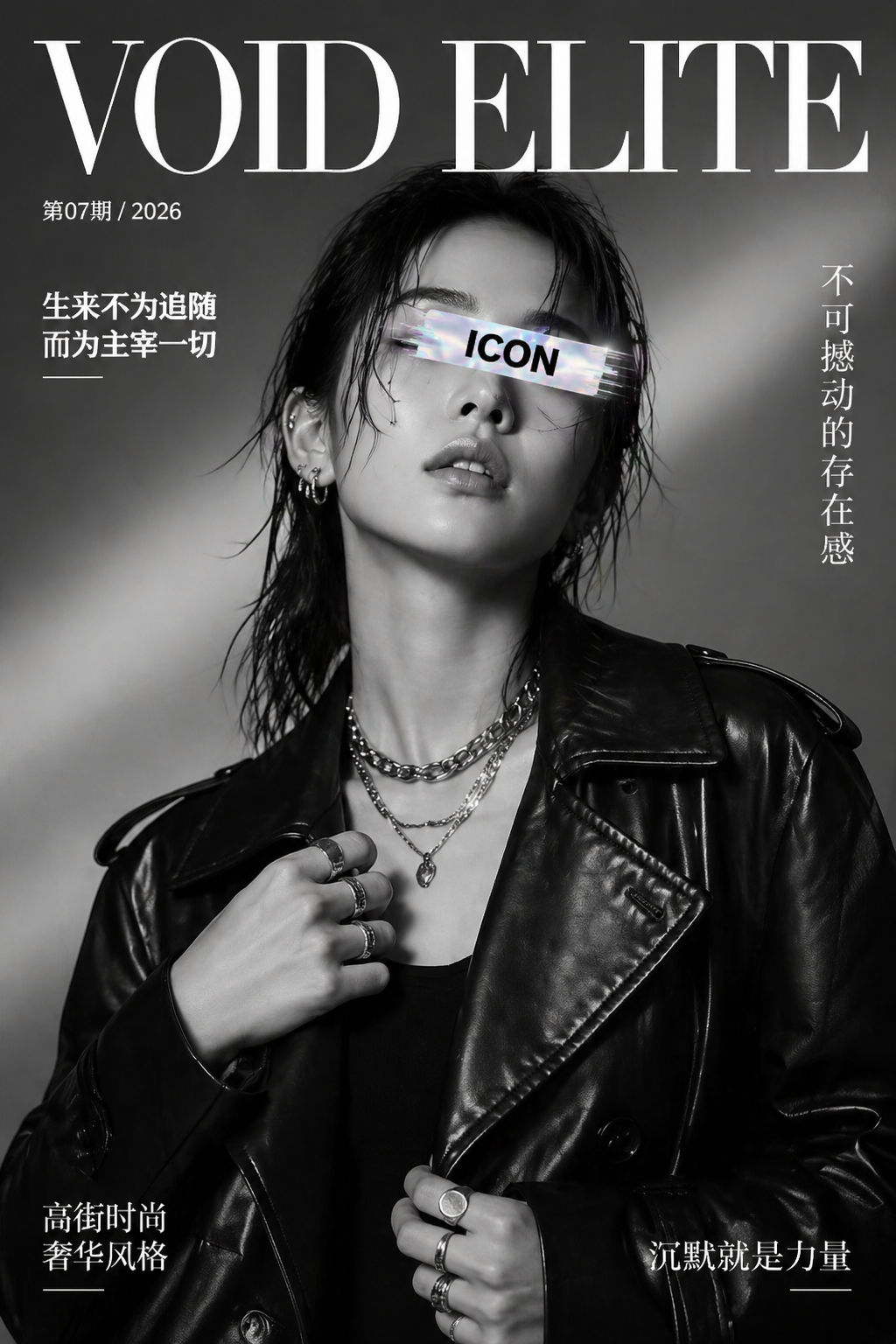 Ultra-realistic high-fashion magazin...