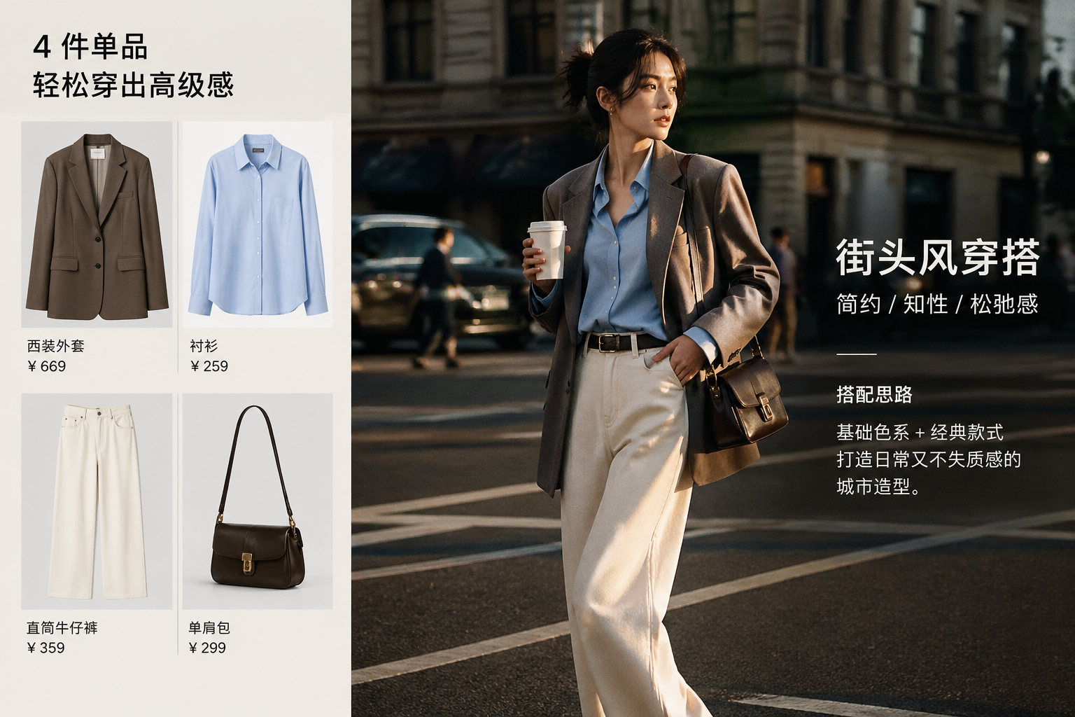 4 photos from a clothing catalog and...